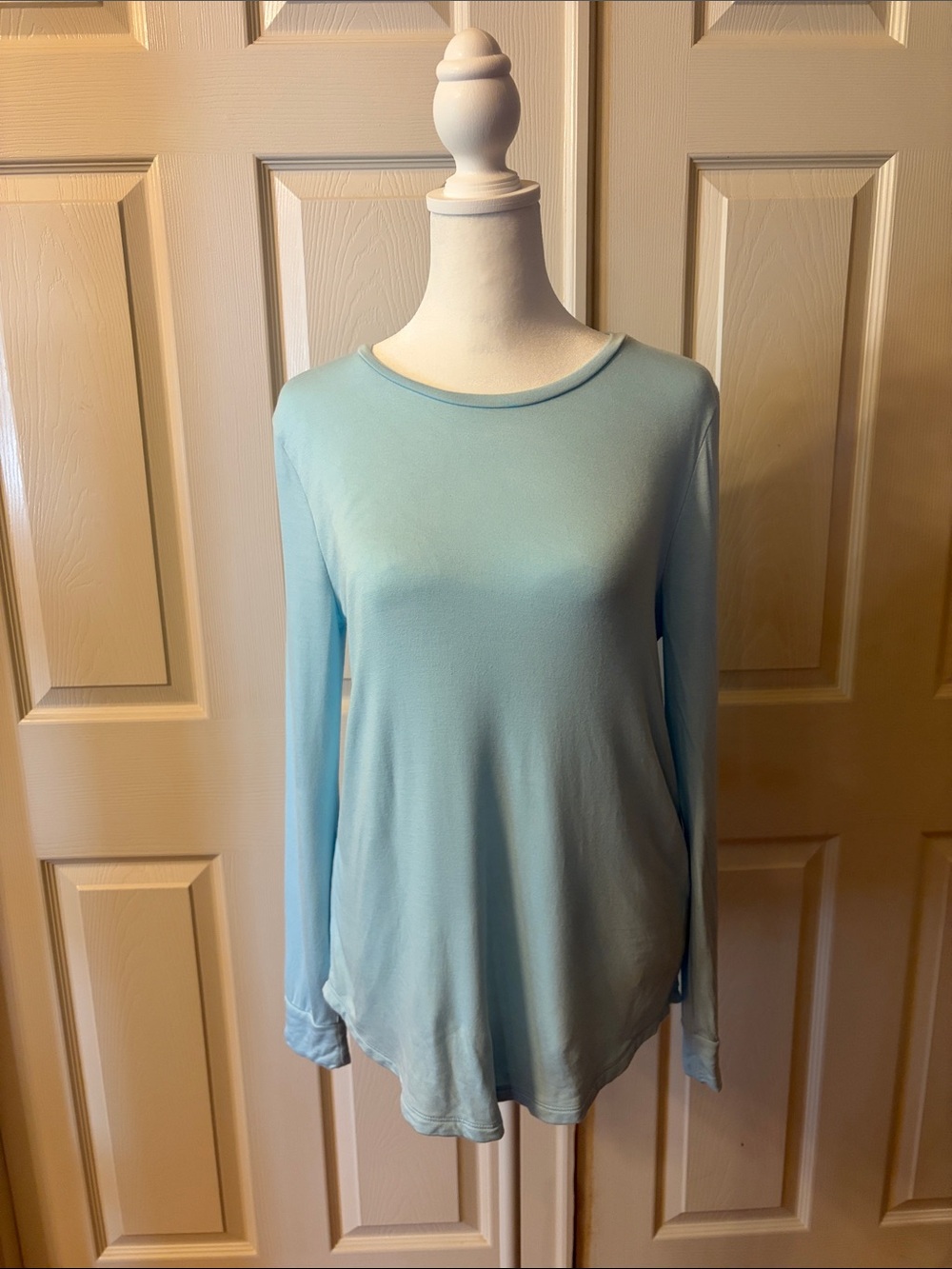 J. Crew Light Blue Long Sleeve Crew Neck Top